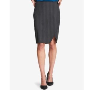 DKNY Pinstriped Pencil Skirt